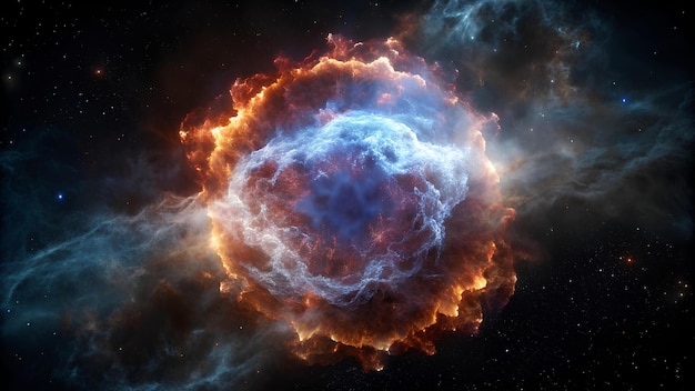 Explorez les merveilles de l'espace Plongez dans la beauté étonnante des restes d'une supernova en expansion