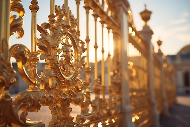 Explorez l'opulent château français de Versailles et ses fontaines de jardins vibrantes et colorées