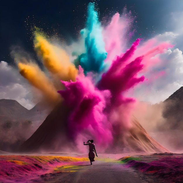 Une explosion colorée