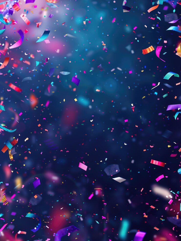 Photo une explosion de confettis colorés