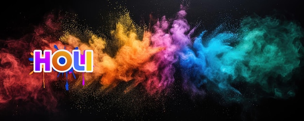 Photo une explosion de couleurs