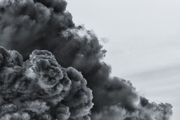 Explosion de nuage de fumée