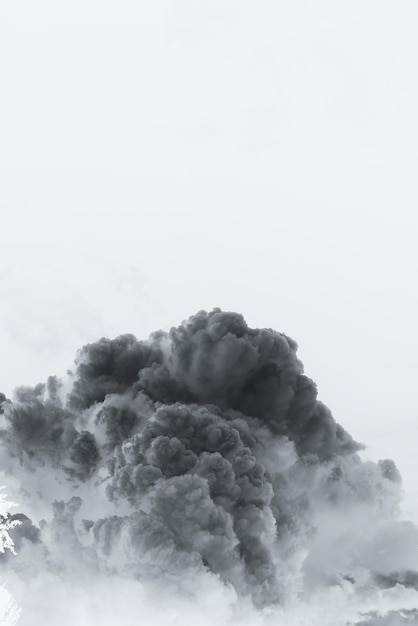 Explosion de nuage de fumée