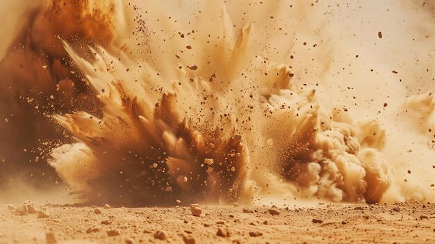 Une explosion de sable.