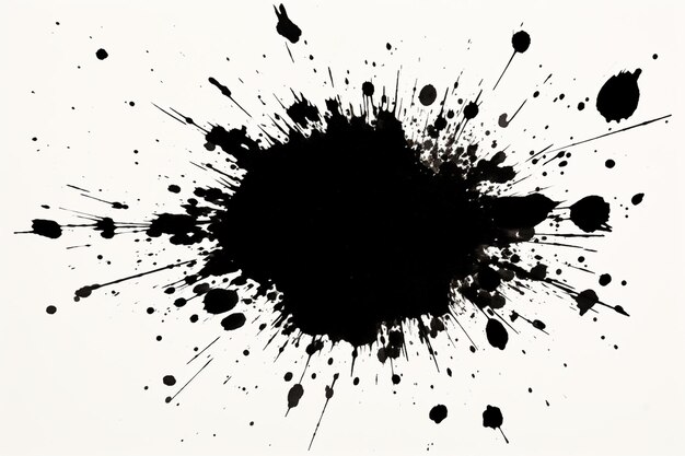 Explosion de souffle d'encre noire éclaboussure de spray de peinture de fond gouttes