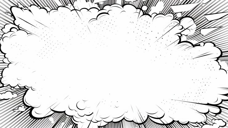Photo l'explosion spatiale comique un chef-d'œuvre en noir et blanc en résolution 8k