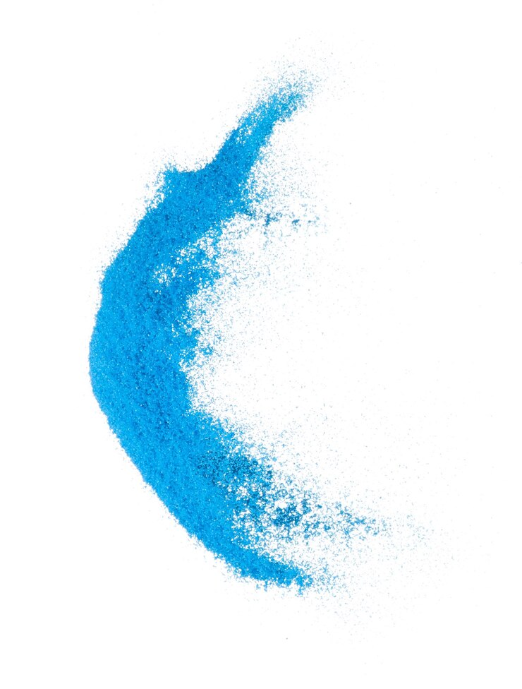 Explosion de vol de sable de petite taille bleue Explosion de grain de sable de l'océan Explosion de vague de nuage abstrait