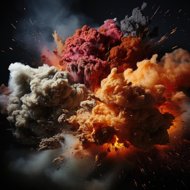 Photo une explosion