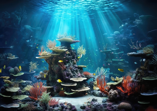 Une exposition d'aquarium à couper le souffle sur un écosystème de récifs coralliens