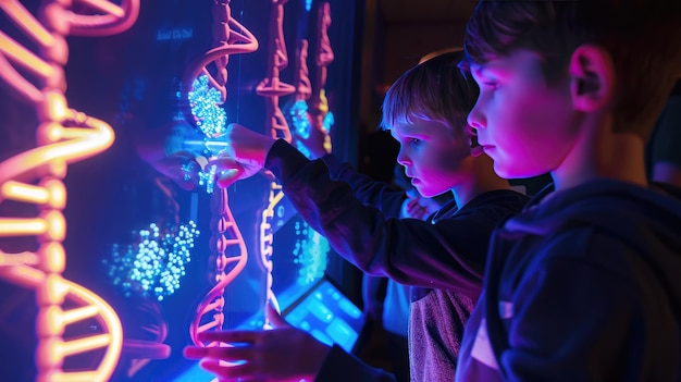 Exposition interactive du musée pour les enfants