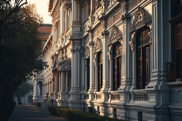 L'extérieur du palais royal thaïlandais