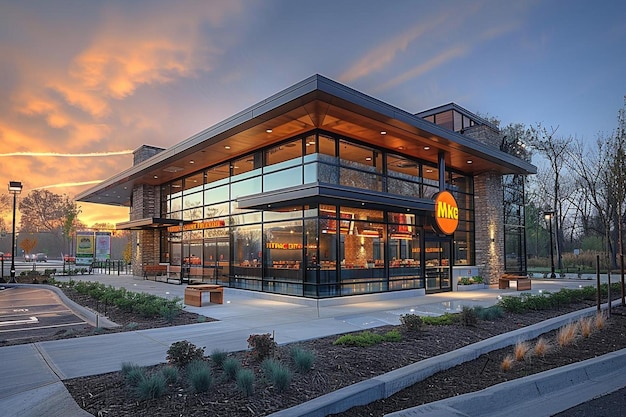 L'extérieur du restaurant Burger King