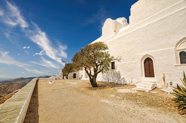 Extérieur de l'église Panagia sur l'île de Folegandros