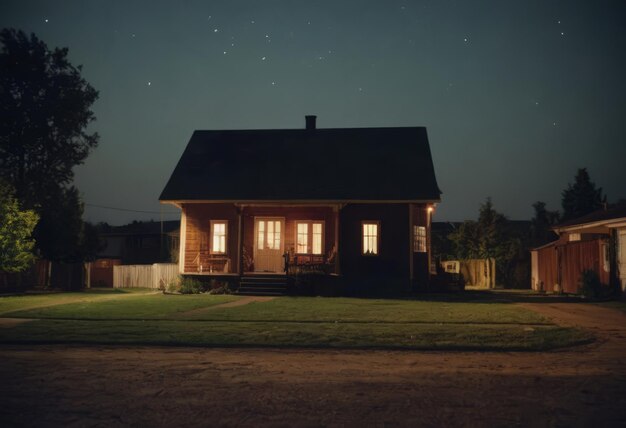 Photo extérieur de maison de campagne en bois