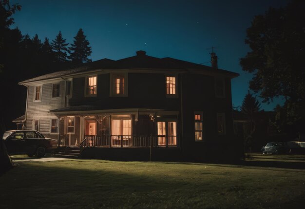 Photo extérieur de maison de campagne en bois