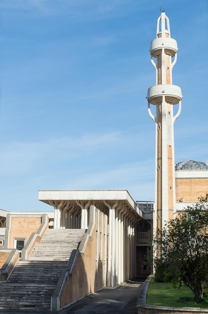 L'extérieur de la mosquée Rome Italie