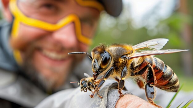 Photo l'exterminateur souriant à la tête