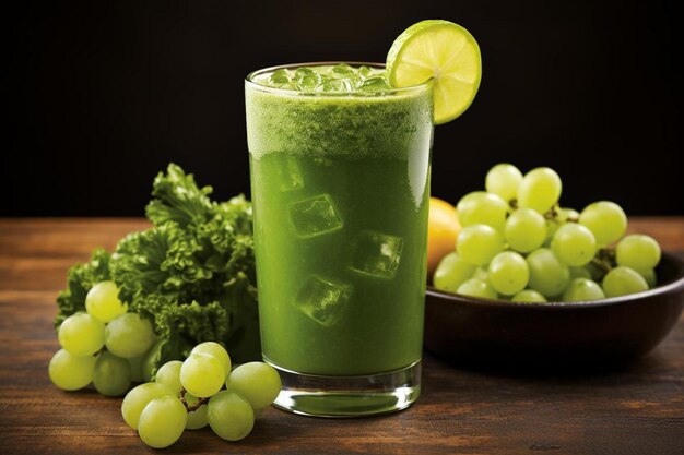 Photo extincteur vert délicieux juice vert de haute qualité photographie d'image