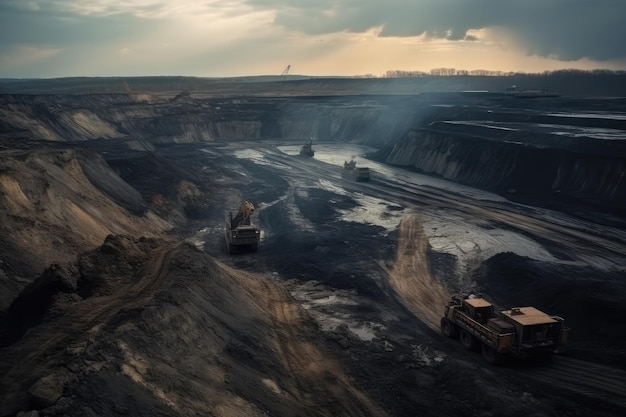 L'extraction du charbon à ciel ouvert