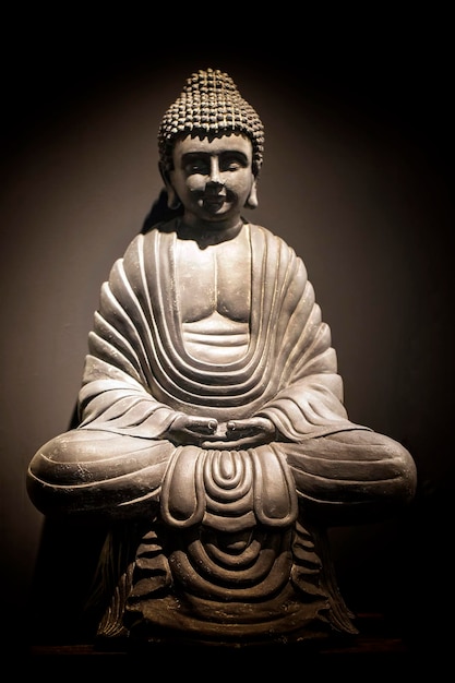 Extrême-Orient Religion Symbole Bouddha Sculpture Prier Photo