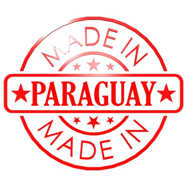 Fabriqué au sceau rouge du Paraguay