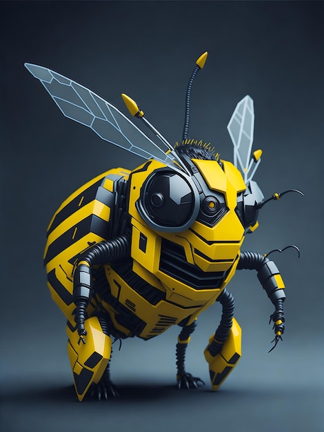fabriquer un robot abeille vectoriel