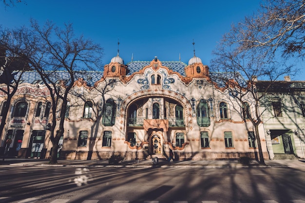 Façade Art Nouveau du Palais Raichle à Subotica
