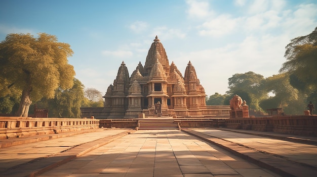 Photo la façade du temple de somnath dans le gujarat