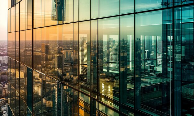 Façade en verre Vues du paysage urbain Esthétique moderne