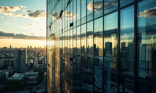 Façade en verre Vues du paysage urbain Esthétique moderne