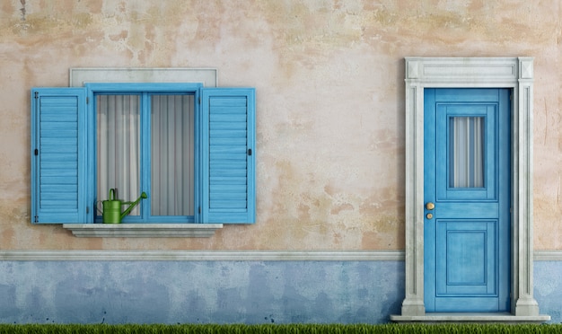 Façade d'une vieille maison