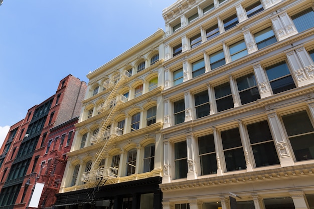 Façades du bâtiment Soho à Manhattan à New York