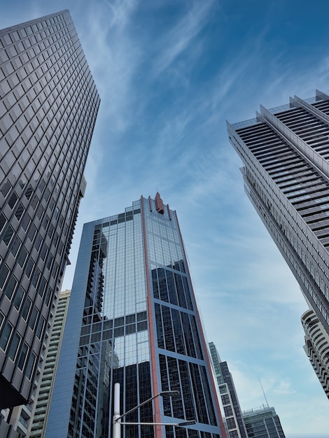 Faible angle de vue de l'architecture moderne d'Australie, Sydney