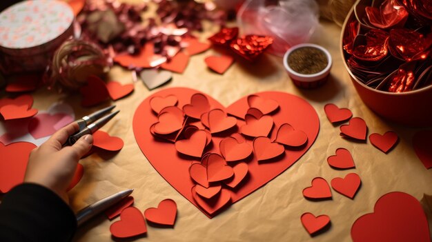 Photo faire des cartes pour la saint-valentin