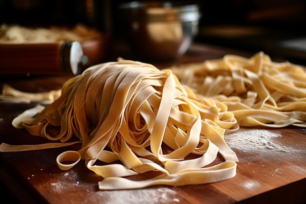 Faire des fettuccines à partir de rien