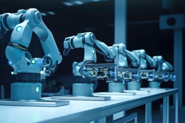 Faire fonctionner le bras du robot en usine