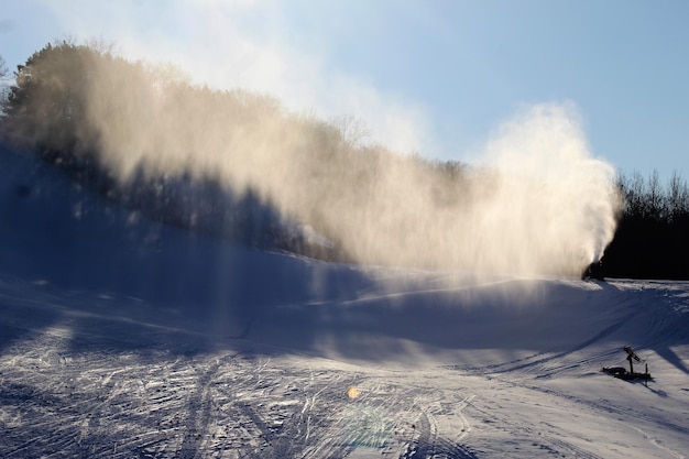 faire de la neige