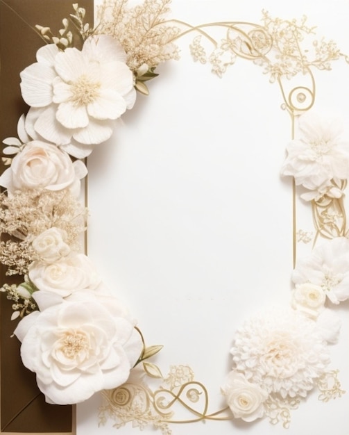 Faire-part de mariage royal et floral