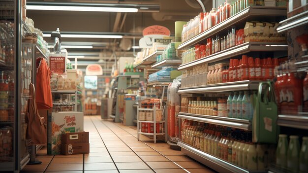 faire ses courses dans un supermarché IA générative