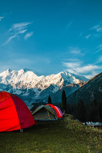 Fairy Meadows Nanga Parbat Beau Paysage Vue Montagnes