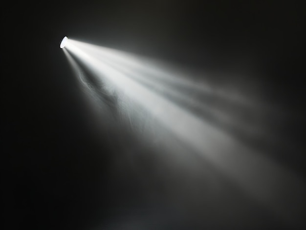 Photo un faisceau de lumière sortant de l'obscurité