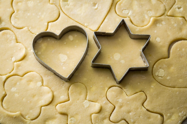 Fait d'ingrédients frais délicieux biscuits au beurre