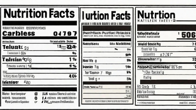 Photo des faits sur la nutrition révélés