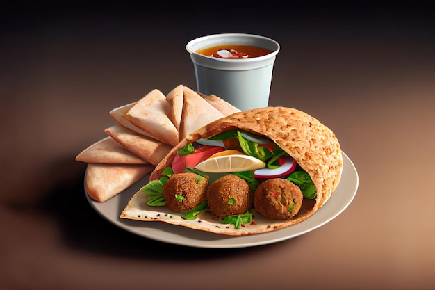 Falafels chauds Ai génératif