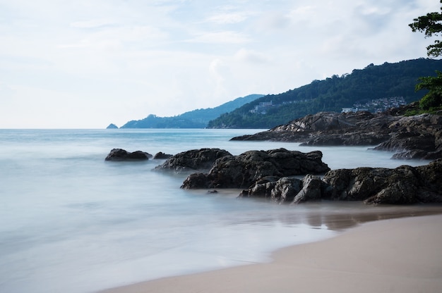 Photo falaise, plage patong