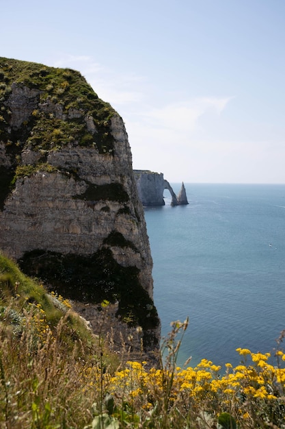 Photo les falaises de la côte anglaise