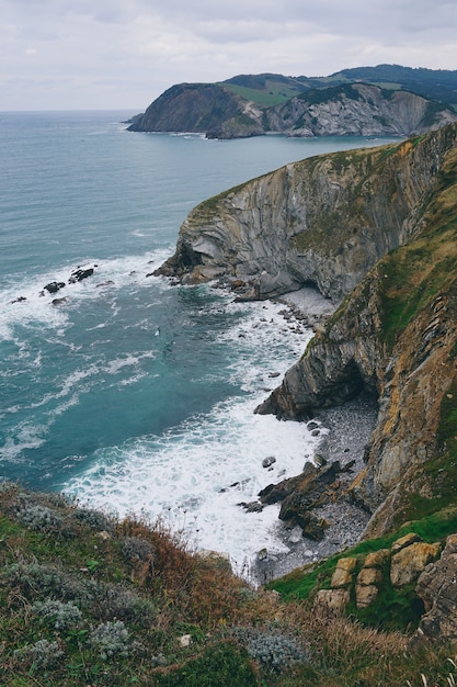 les falaises de la côte