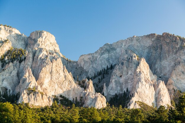 Falaises de craie du Mont Princeton Colorado