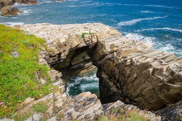 Falaises et océan atlantique Galice Espagne