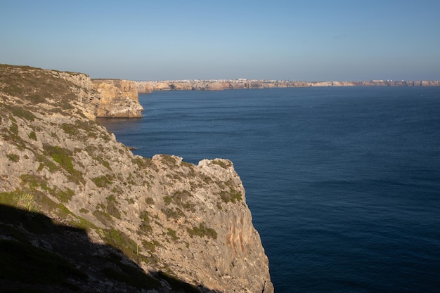 Falaises près de Belixe Fort St Vincents Cape, Algarve, Portugal